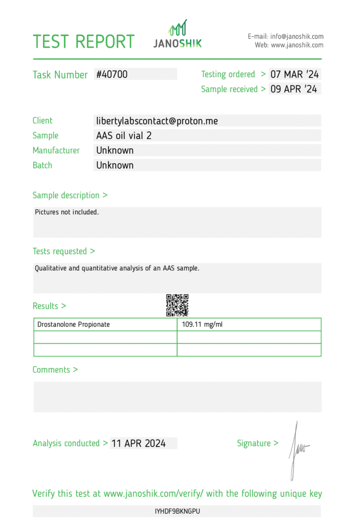 Drostanolone Propionate 100mg